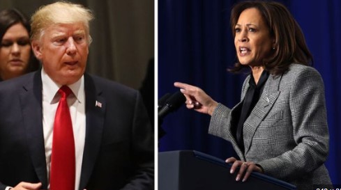 trump with harris